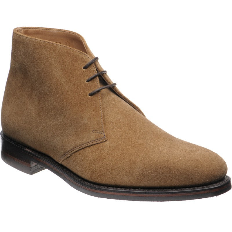 Product image for Loake Pimlico mens rubber-soled Chukka boots in flint suede