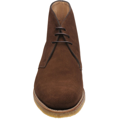 Product image for Loake Rivington mens Chukka boots in brown suede