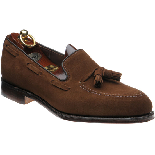 Product image for Loake Russell mens tasselled loafers in polo suede (second)