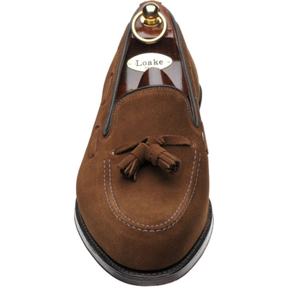 Product image for Loake Russell mens tasselled loafers in polo suede (second)