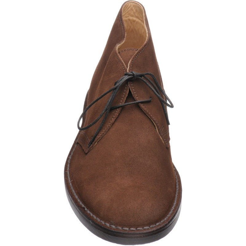 Product image for Loake Sahara mens rubber-soled Chukka boots in brown suede