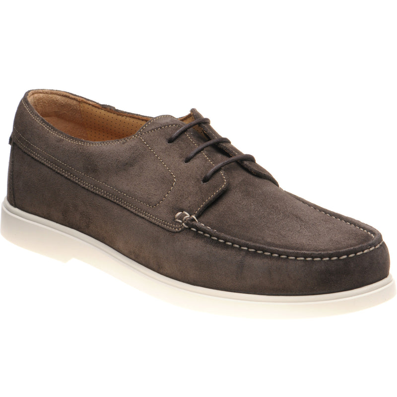 Product image for Loake Sardinia mens rubber-soled deck shoes in anthracite grey suede (second)
