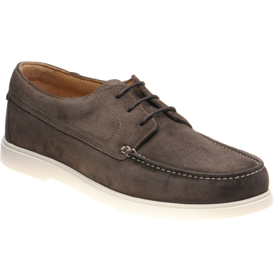 Product image for Loake Sardinia mens rubber-soled deck shoes in anthracite grey suede (second)