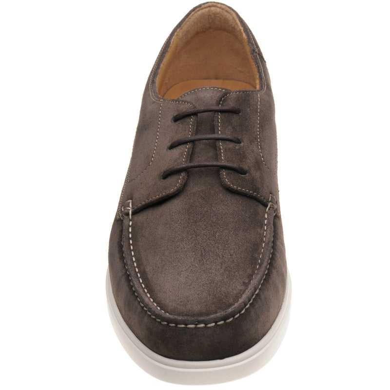 Product image for Loake Sardinia mens rubber-soled deck shoes in anthracite grey suede (second)