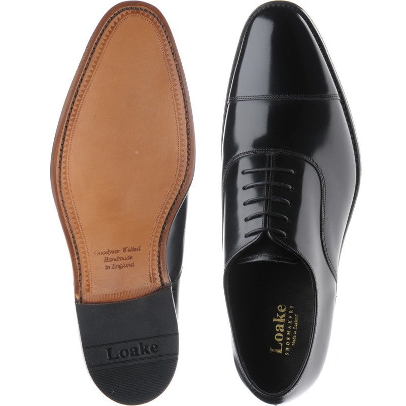 Product image for Loake Smith mens Oxfords in black polished (second)