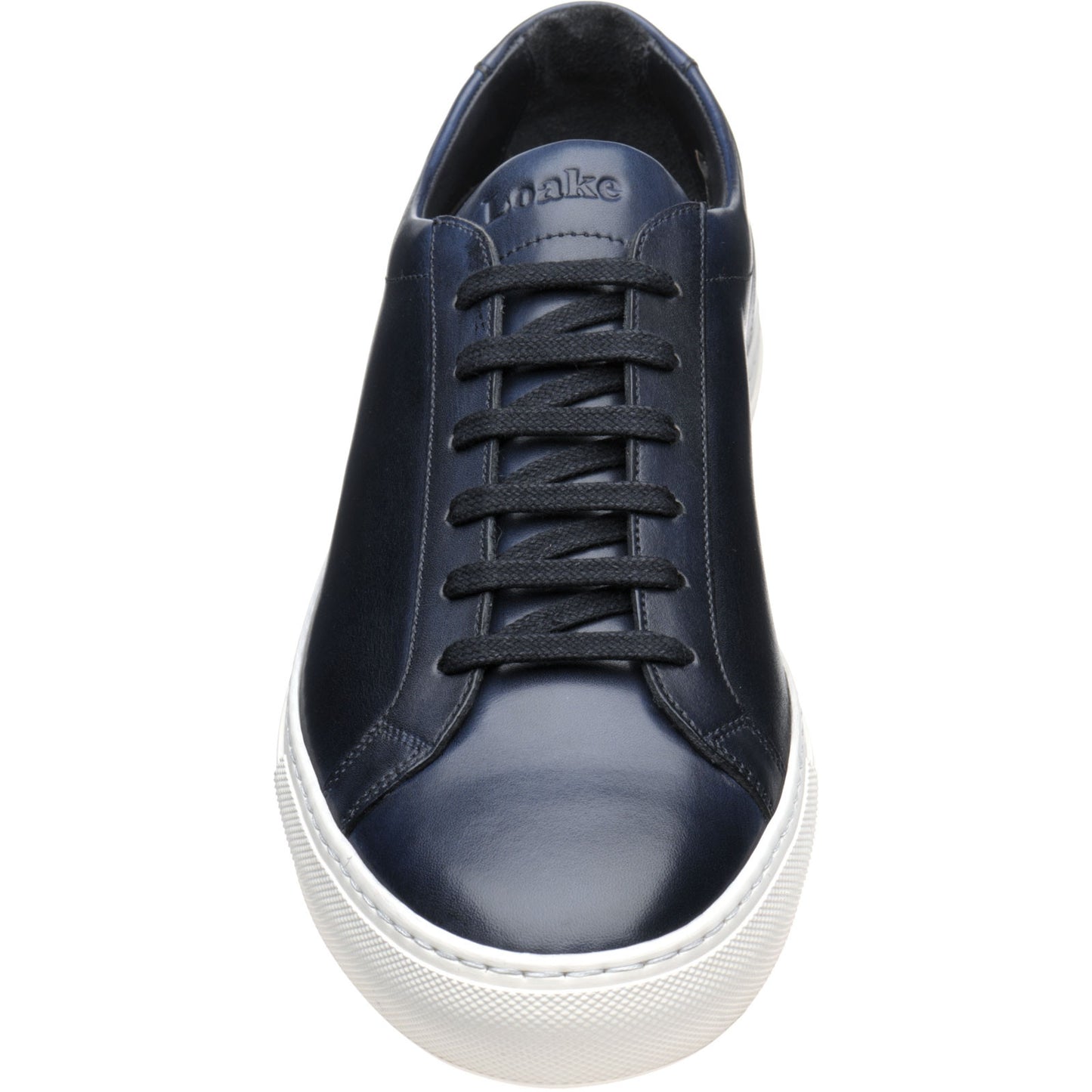 Product image for Loake Sprint mens rubber-soled trainers in navy calf (second)