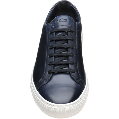 Product image for Loake Sprint mens rubber-soled trainers in navy calf (second)