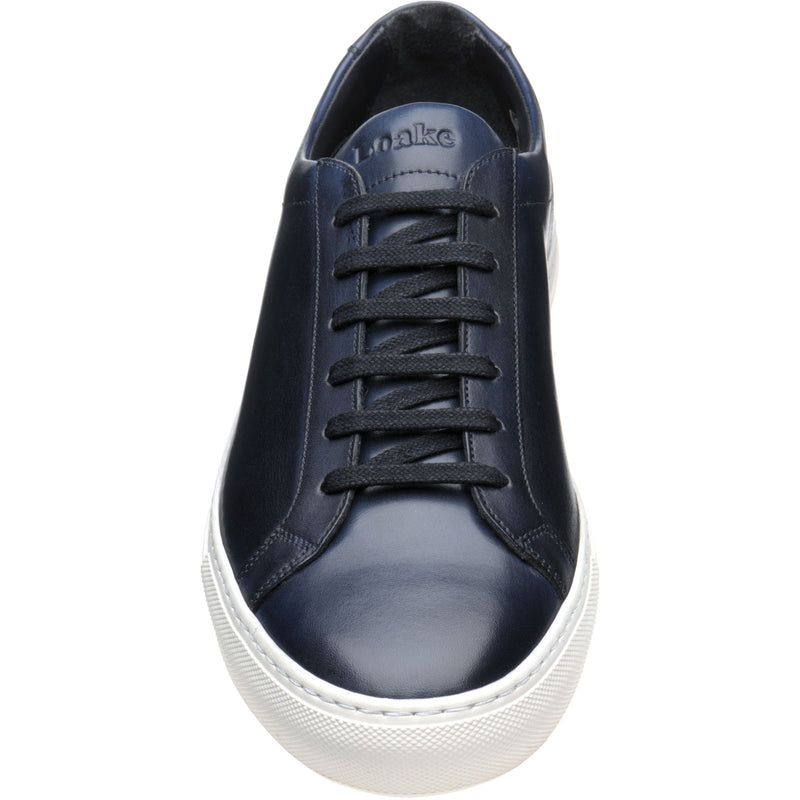 Product image for Loake Sprint mens rubber-soled trainers in navy calf (second)