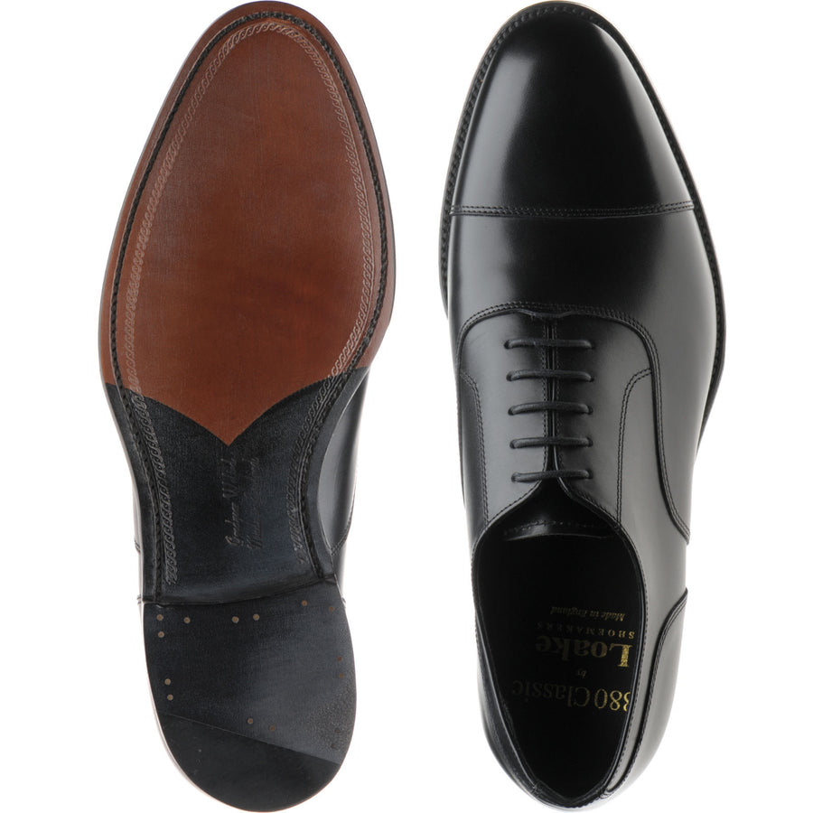 Product image for Loake Stonegate mens Oxfords in carbon black calf (second)