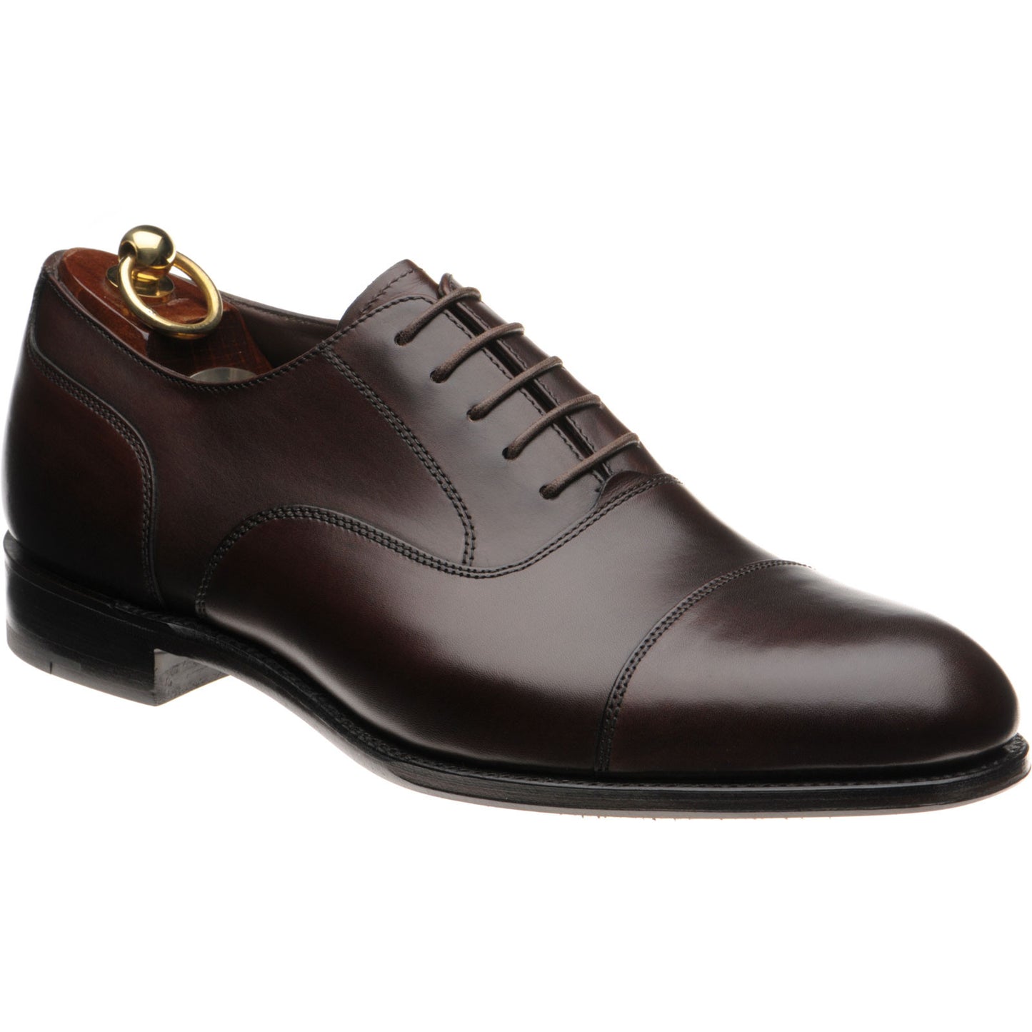Product image for Loake Stonegate mens Oxfords in scorched walnut burnished calf