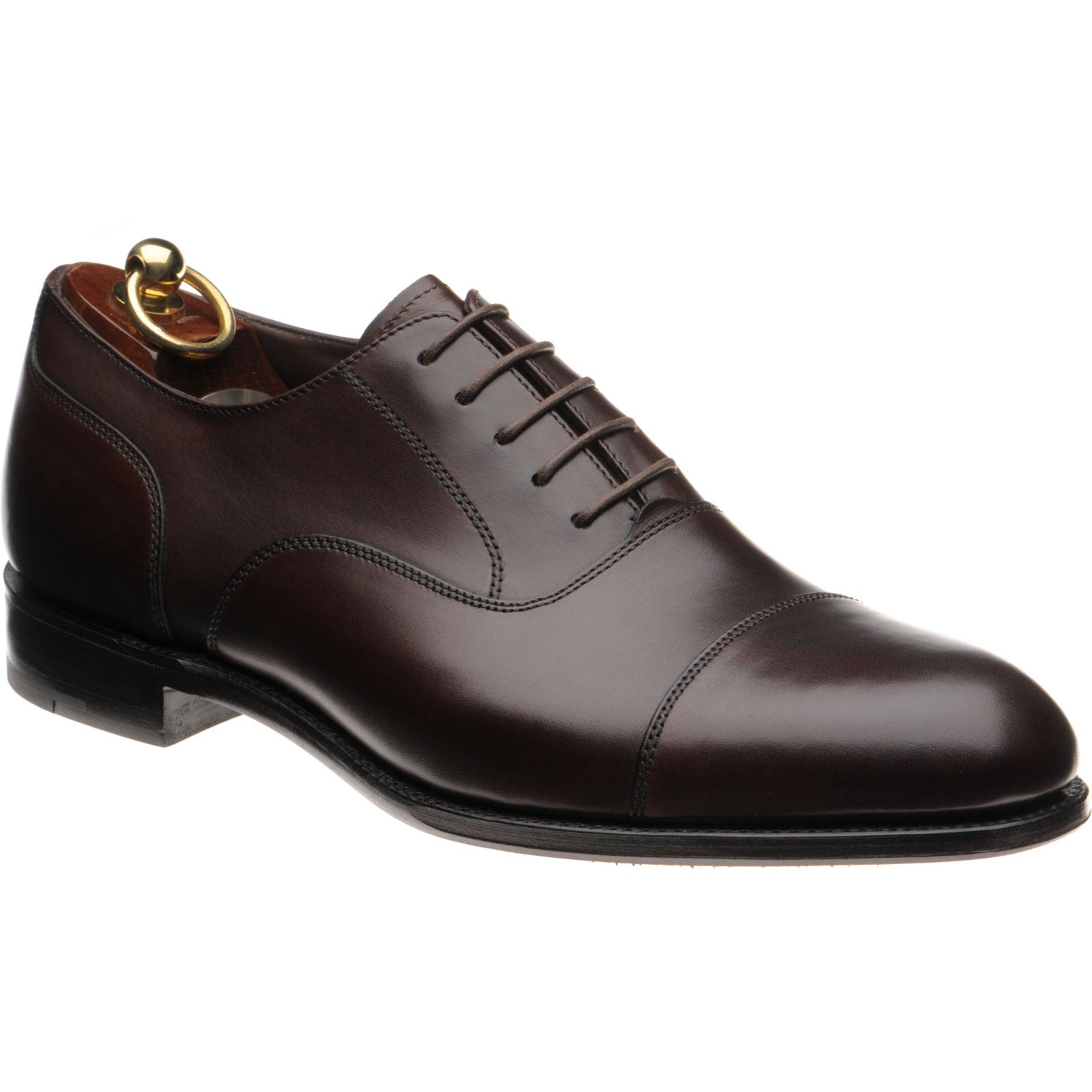 Product image for Loake Stonegate mens Oxfords in scorched walnut burnished calf