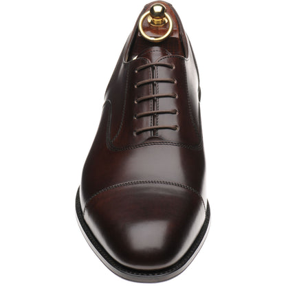 Product image for Loake Stonegate mens Oxfords in scorched walnut burnished calf