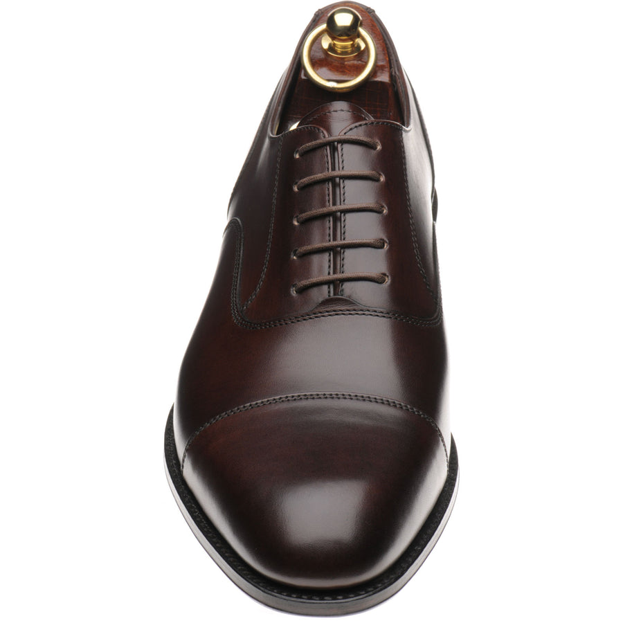 Product image for Loake Stonegate mens Oxfords in scorched walnut burnished calf