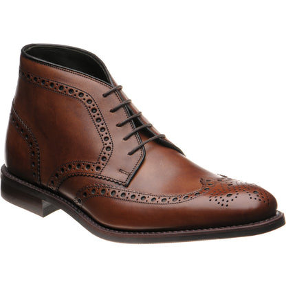 Product image for Loake Sywell mens rubber-soled brogue boots in cedar calf (second)