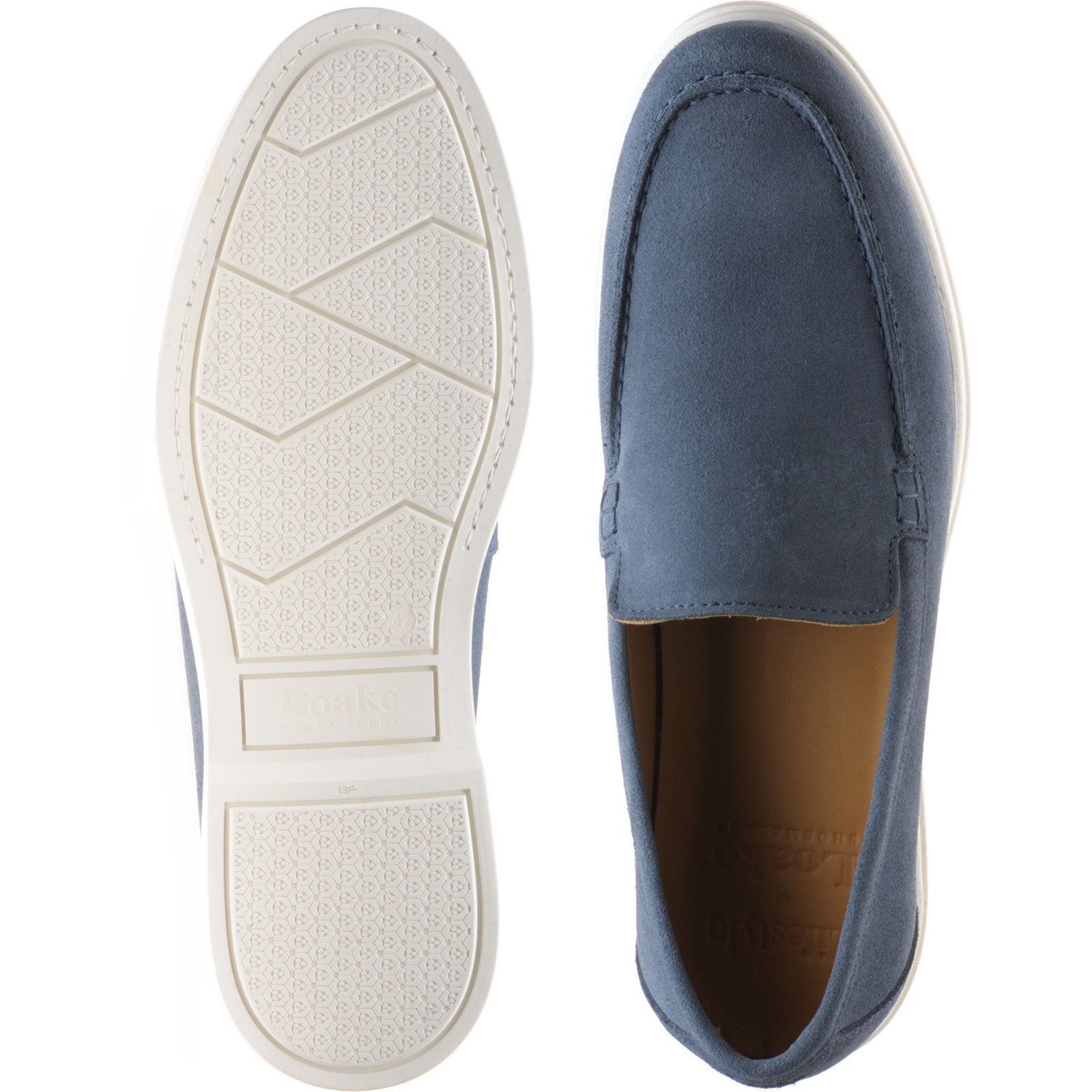 Product image for Loake Tuscany in denim suede