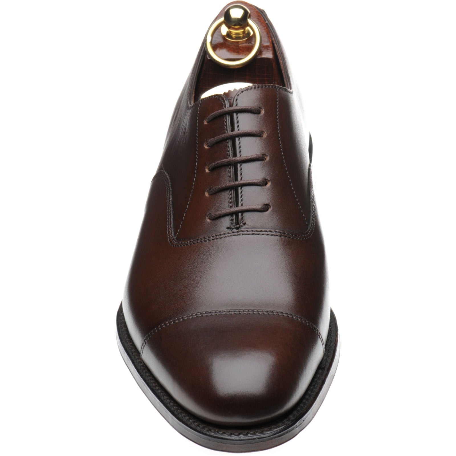 Product image for Loake Wadham mens Oxfords in dark brown calf (second)