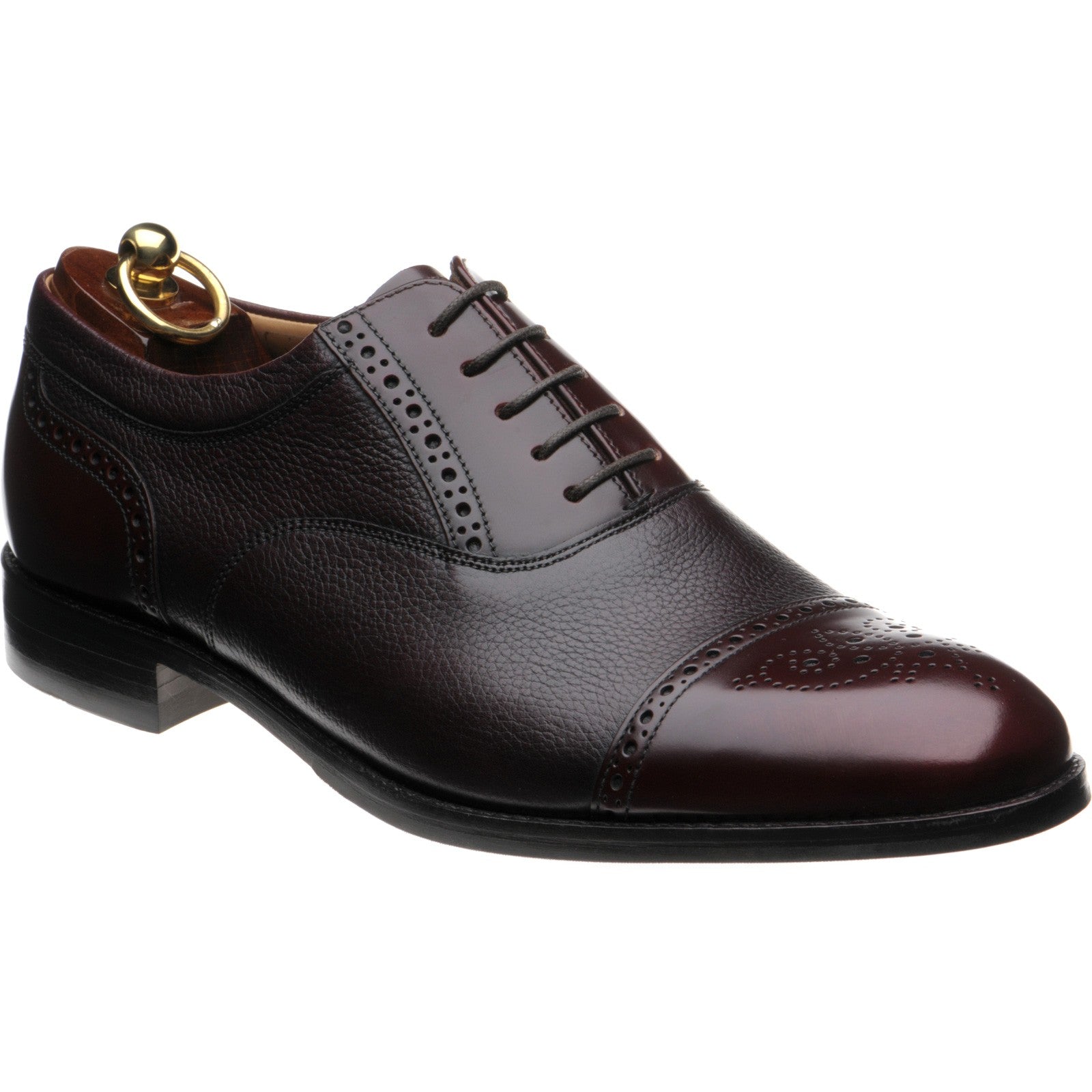 Product image for Loake Woodstock in burgundy calf and polished