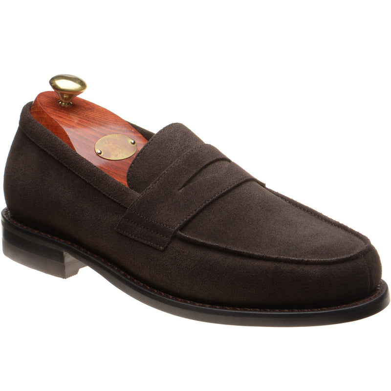 Product image for Paraboot Adonis H mens rubber-soled loafers in velours congo