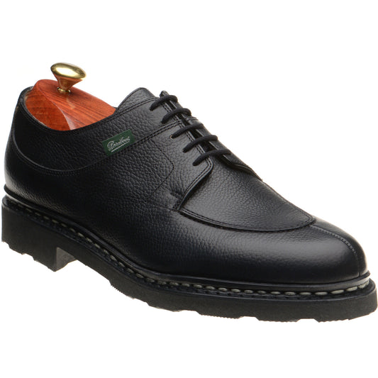 Product image for Paraboot Avignon mens rubber-soled Derby shoes in griff noire