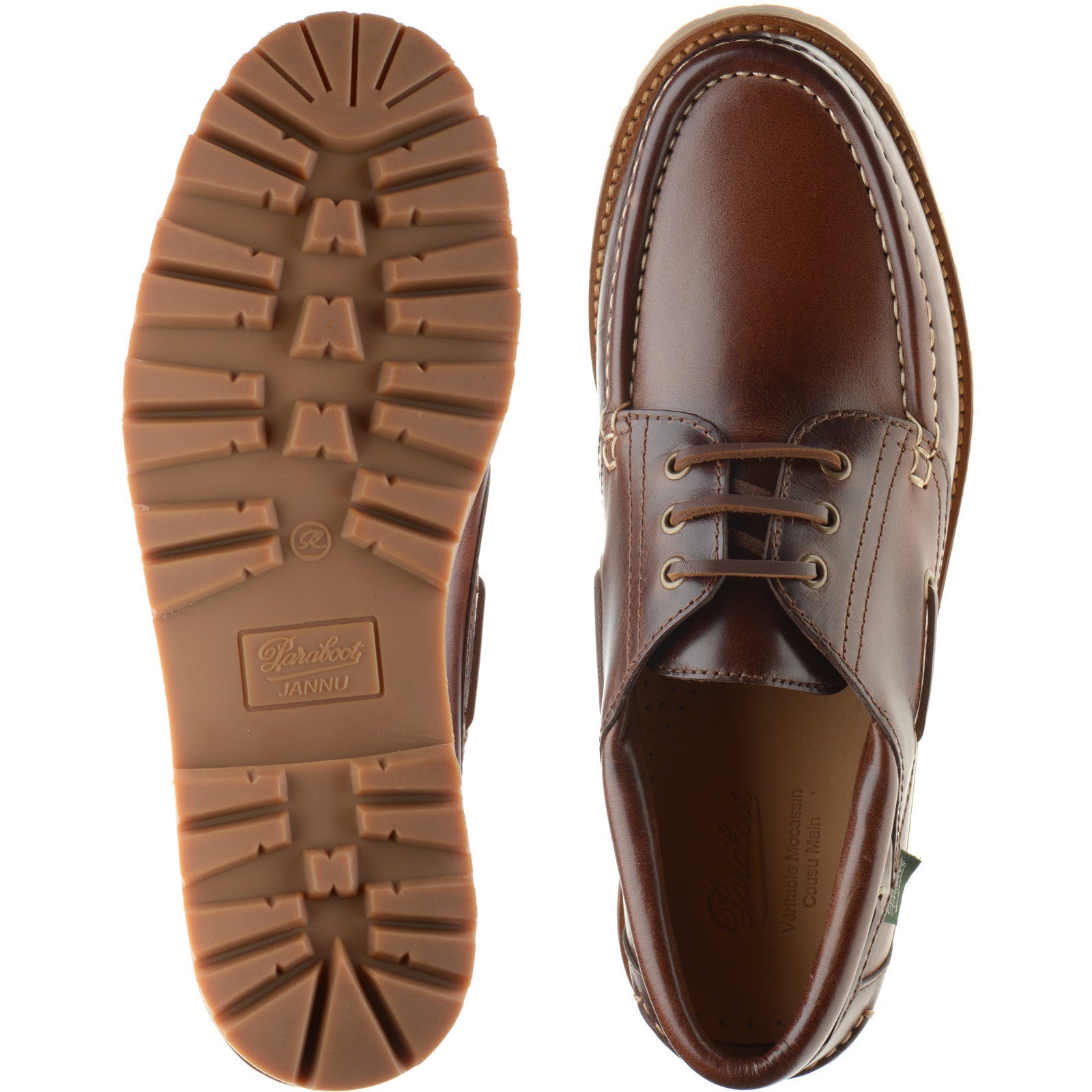 Product image for Paraboot Briac mens rubber-soled Derby shoes in lisse america