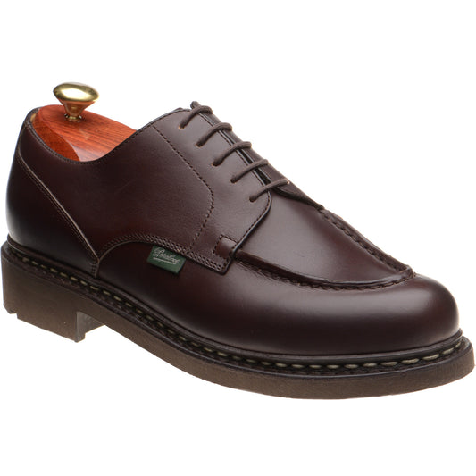 Product image for Paraboot Chambord mens rubber-soled in lisse cafe brown