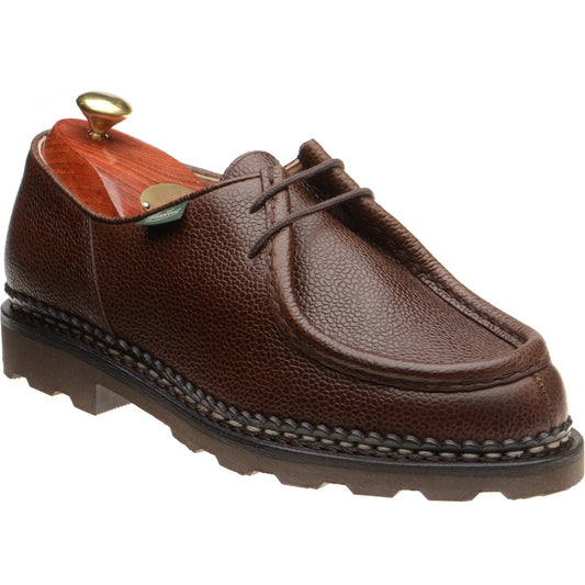 Product image for Paraboot Michael mens rubber-soled Derby shoes in graine ebene