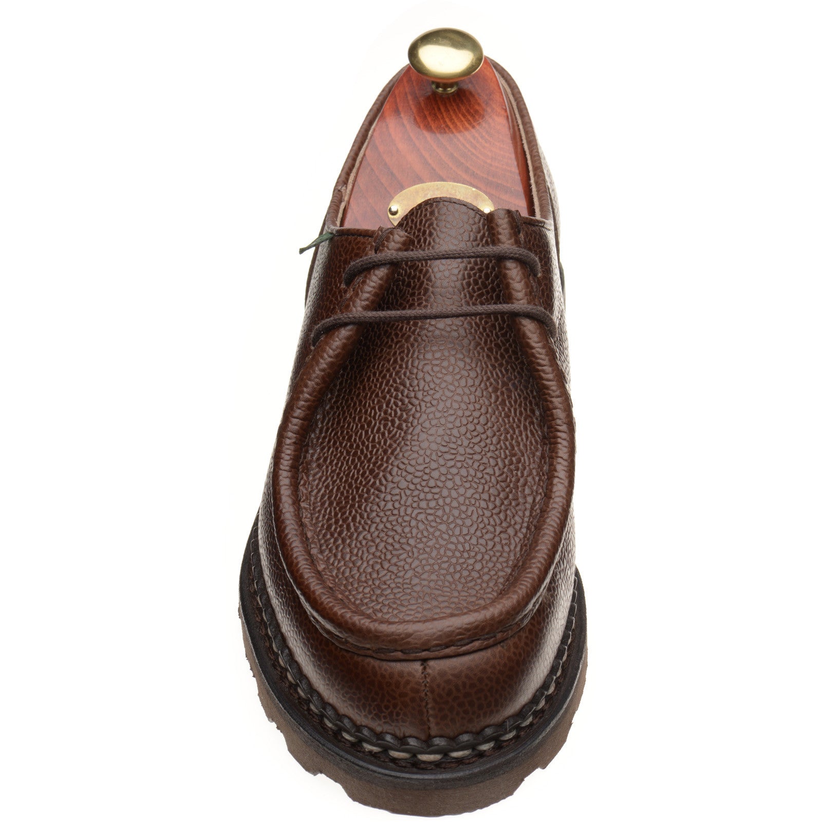 Paraboot Michael mens rubber-soled Derby shoes in graine ebene