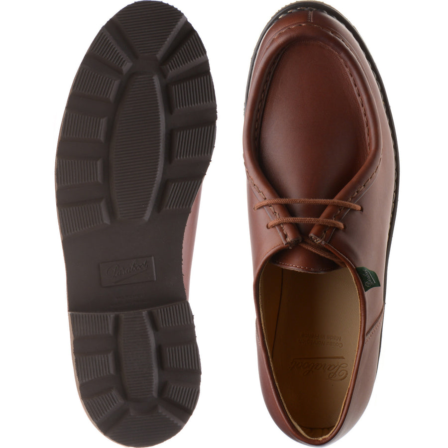 Product image for Paraboot Michael mens rubber-soled Derby shoes in lisse marron (second)