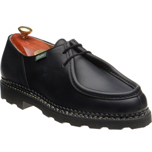 Product image for Paraboot Michael mens rubber-soled Derby shoes in lisse noir