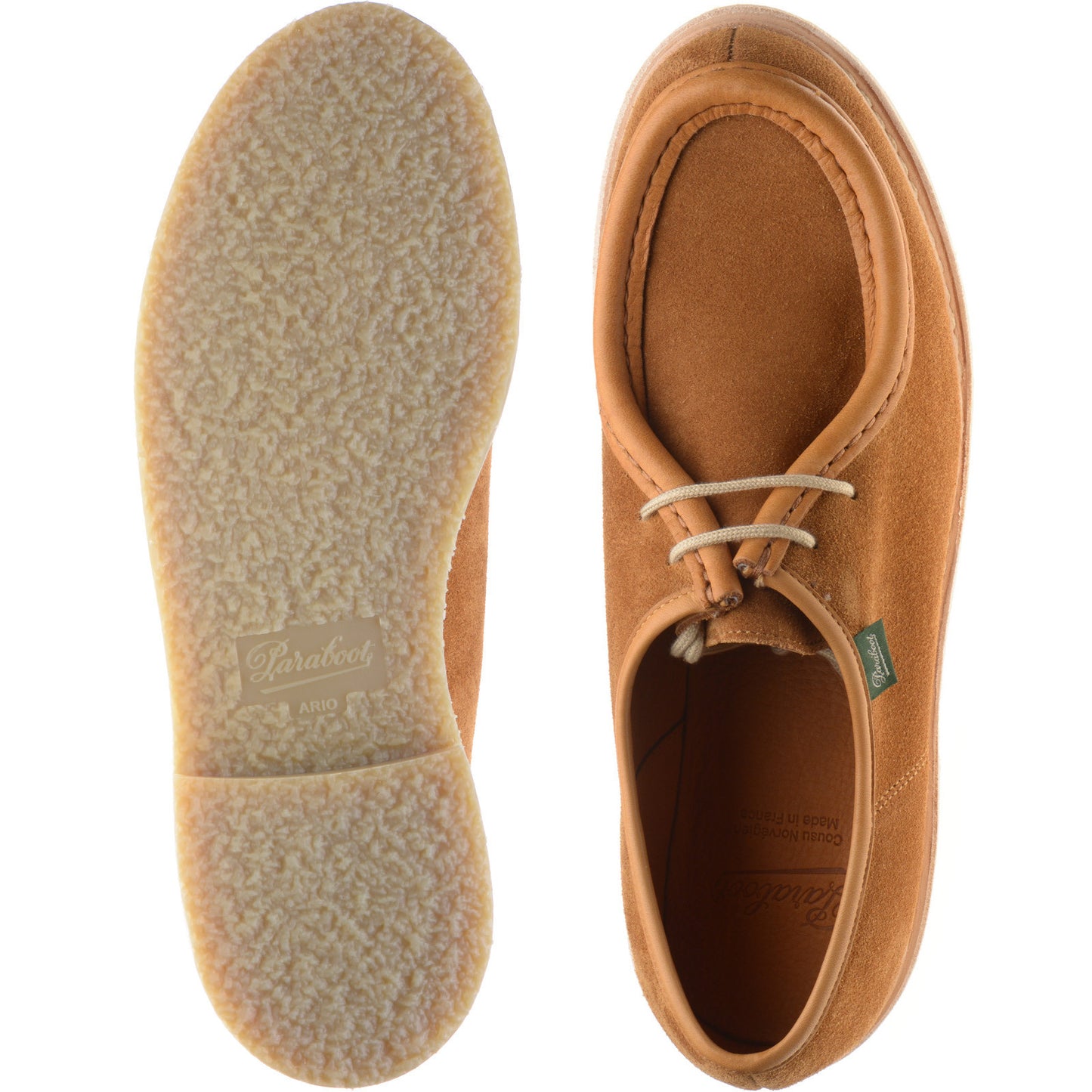 Product image for Paraboot Micka mens Derby shoes in velours whisky