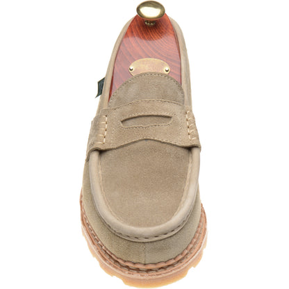Product image for Paraboot Nantes mens rubber-soled loafers in velours sand