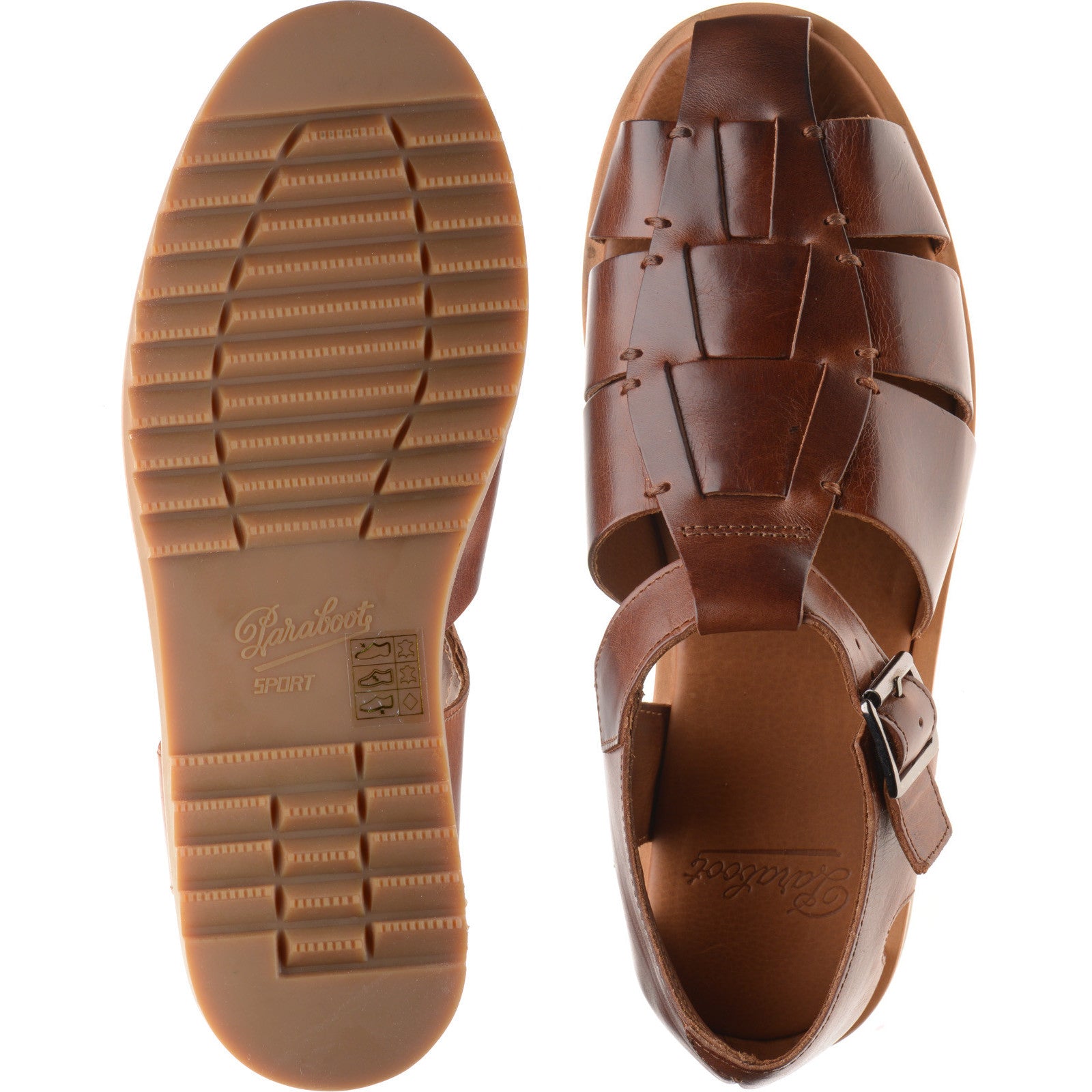 Paraboot Pacific mens rubber-soled in vegetal marron – Herring Shoes