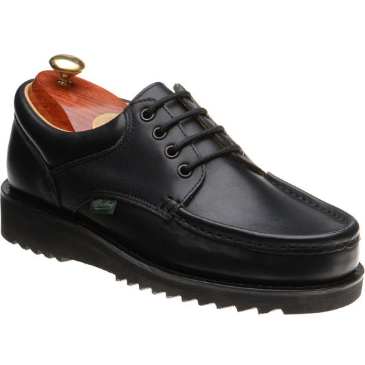 Product image for Paraboot Thiers mens rubber-soled Derby shoes in lisse noir black