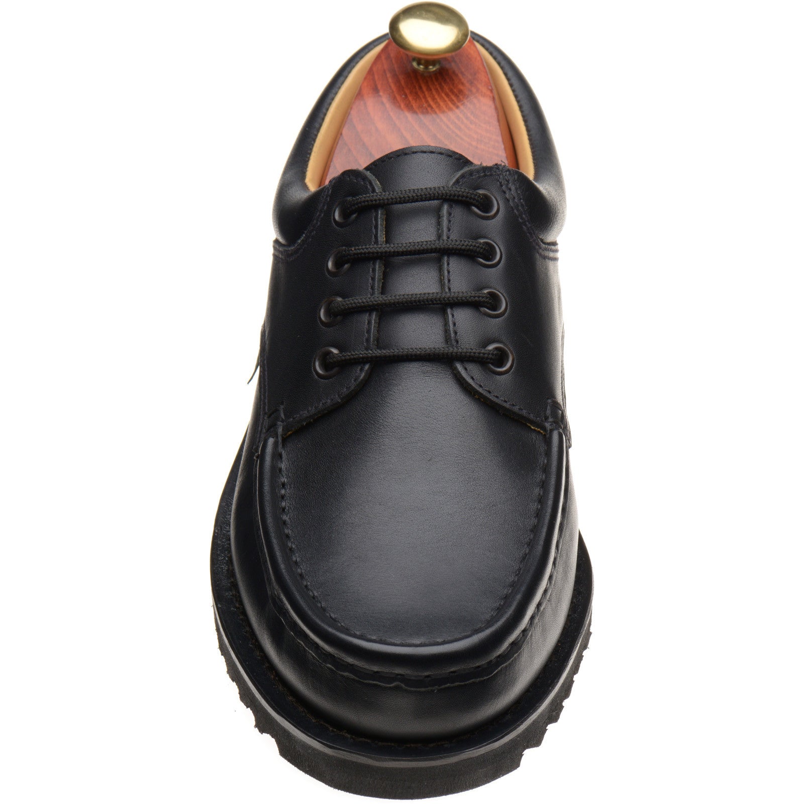 Paraboot Thiers mens rubber-soled Derby shoes in lisse noir black