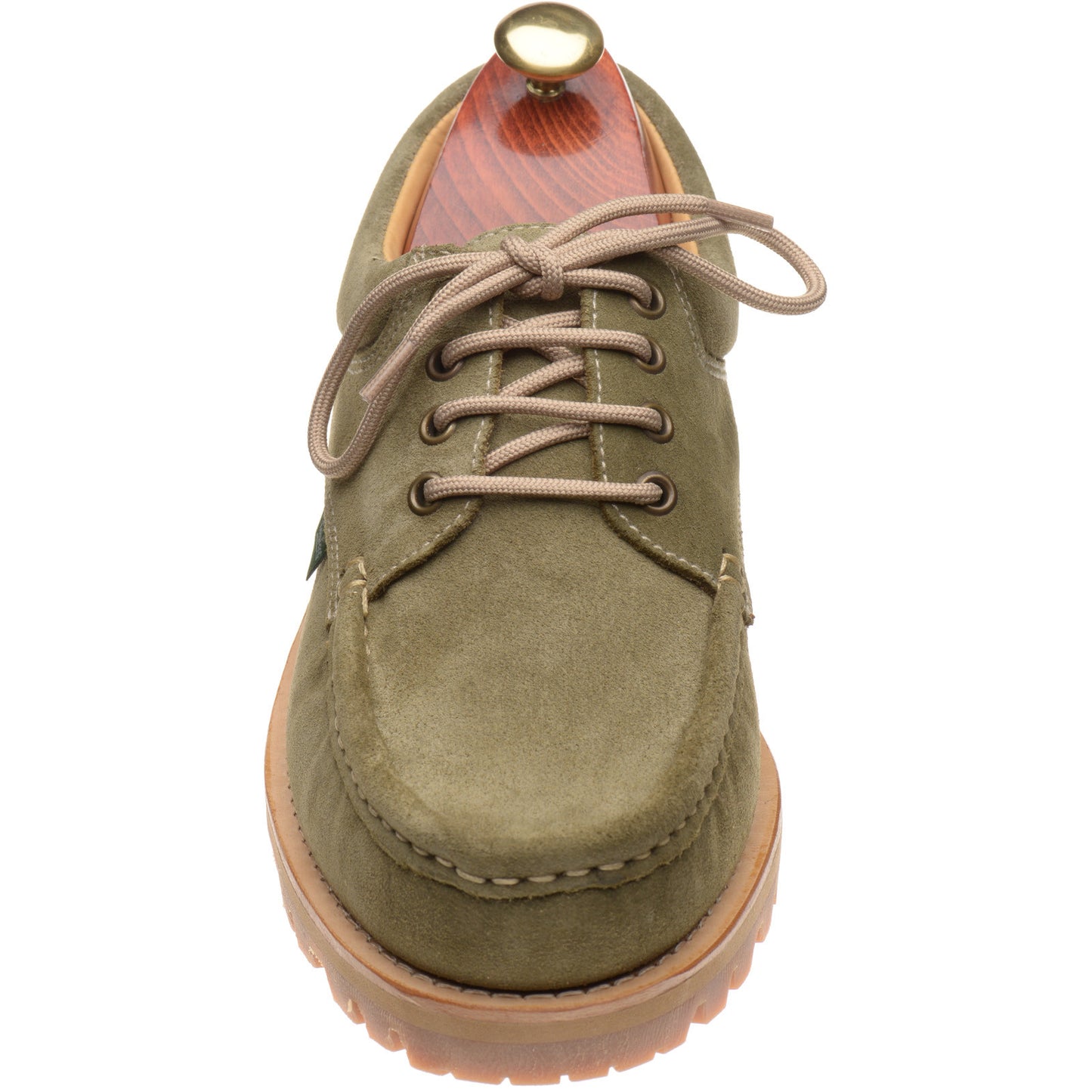 Product image for Paraboot Thiers mens rubber-soled Derby shoes in velours kaki