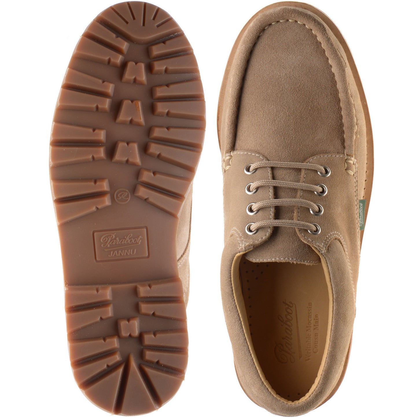 Product image for Paraboot Thiers mens rubber-soled Derby shoes in velours muscade