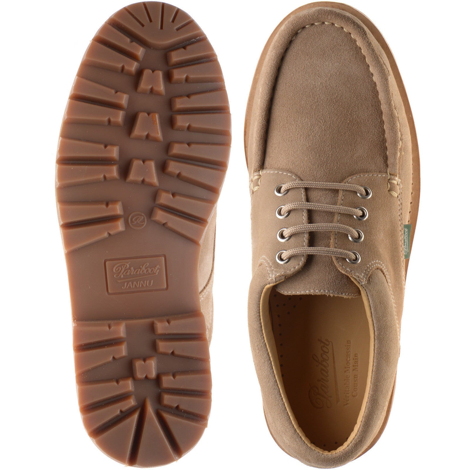 Product image for Paraboot Thiers mens rubber-soled Derby shoes in velours muscade