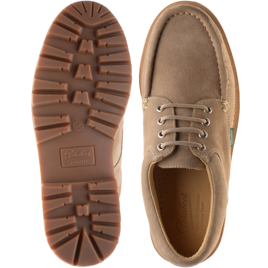 Product image for Paraboot Thiers mens rubber-soled Derby shoes in velours muscade