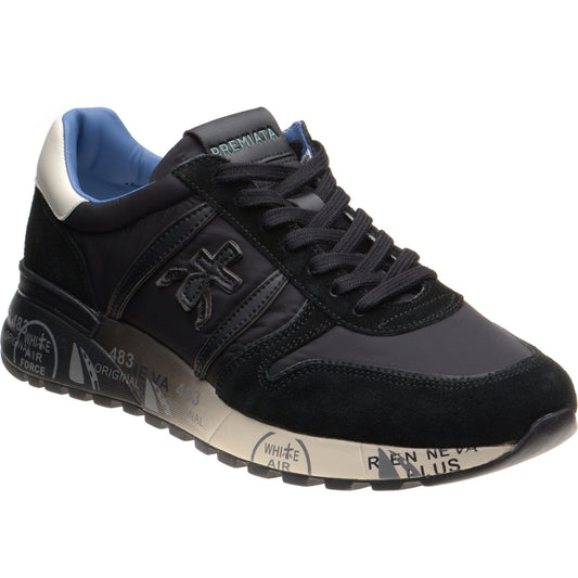Product image for Premiata Lander mens rubber-soled trainers in black