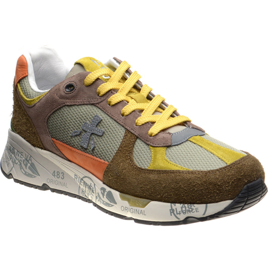 Product image for Premiata Mase mens rubber-soled trainers in taupe