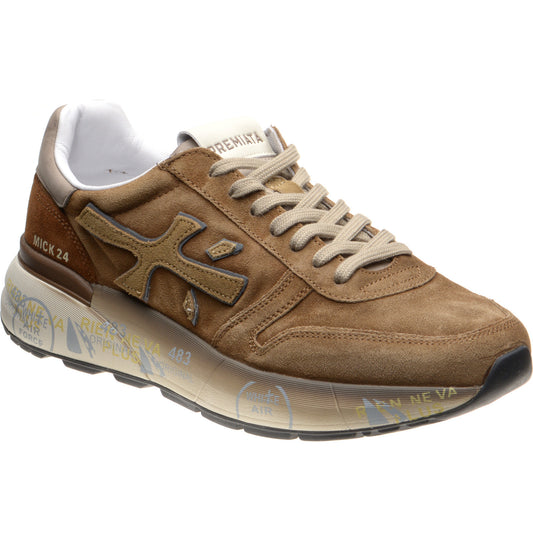 Product image for Premiata Mick mens rubber-soled trainers in brown