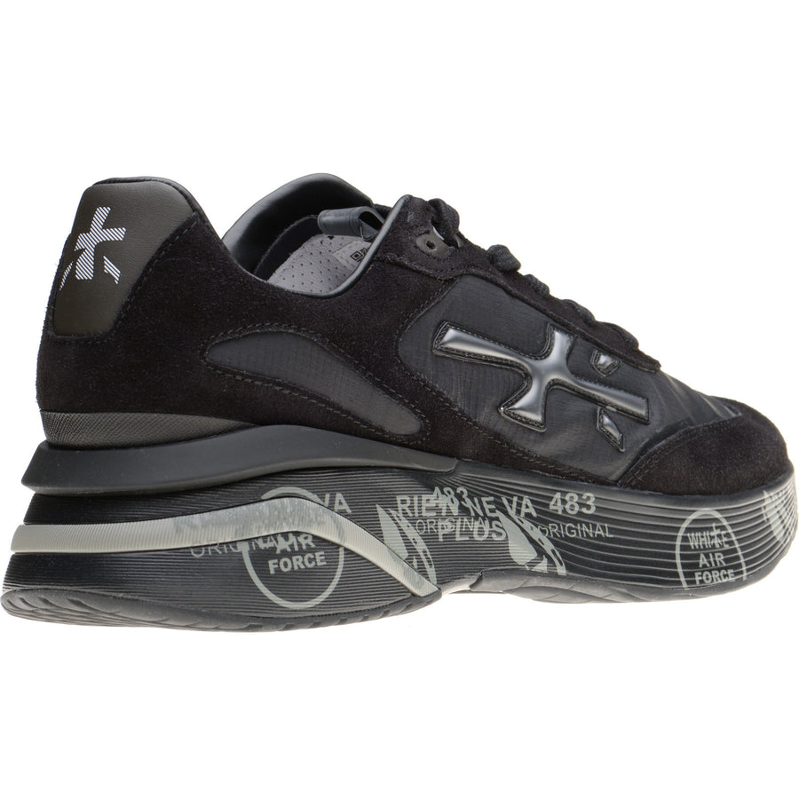 Product image for Premiata Moerun mens rubber-soled trainers in black