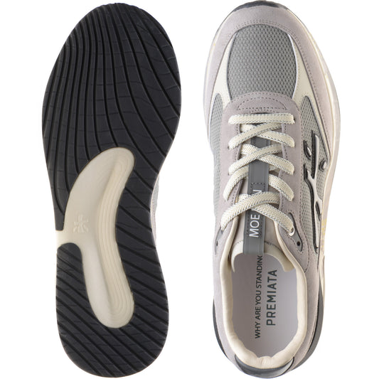 Product image for Premiata Moerun mens rubber-soled trainers in grey