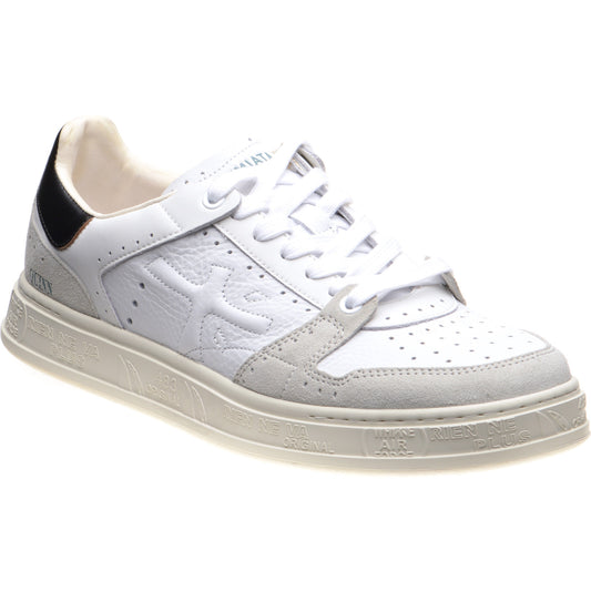 Product image for Premiata Quinn mens rubber-soled trainers in white and grey