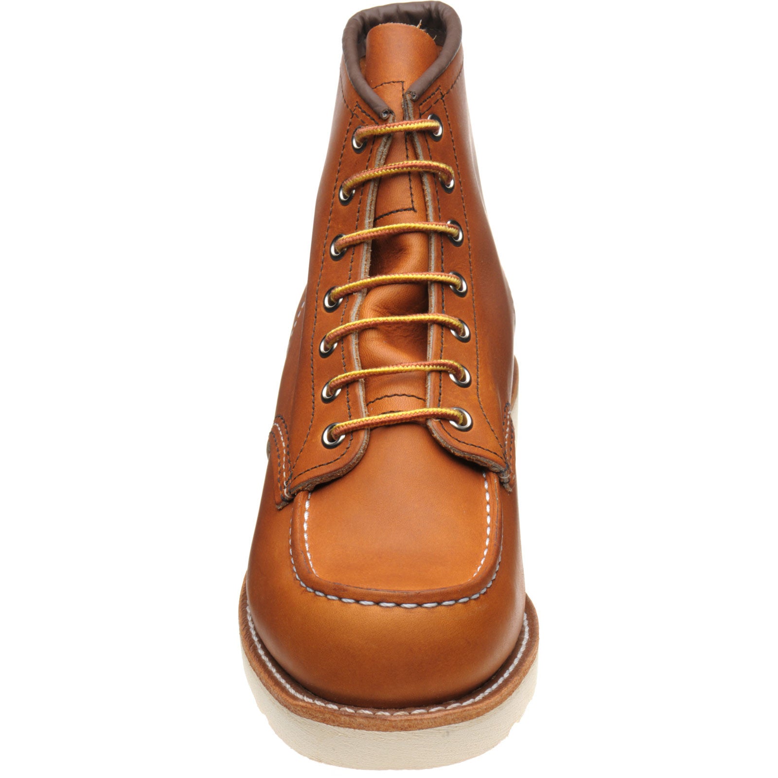 Red Wing 6-Inch Classic Moc mens rubber-soled boots in oro legacy