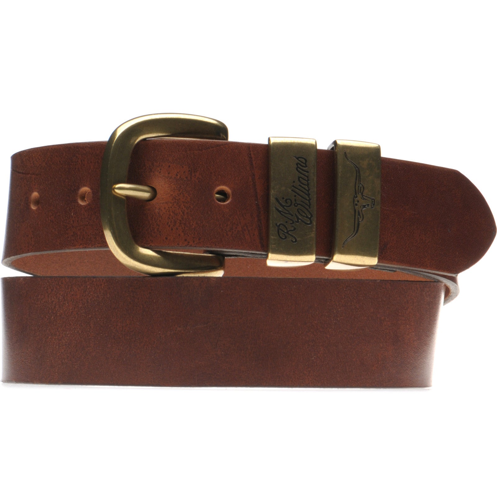 Product image for RM Williams Drover Belt in mid brown