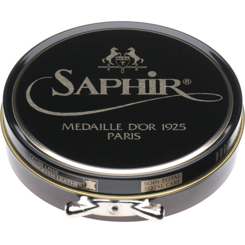 Product image for Saphir Pate De Luxe High Gloss Polish 100ml in medium brown
