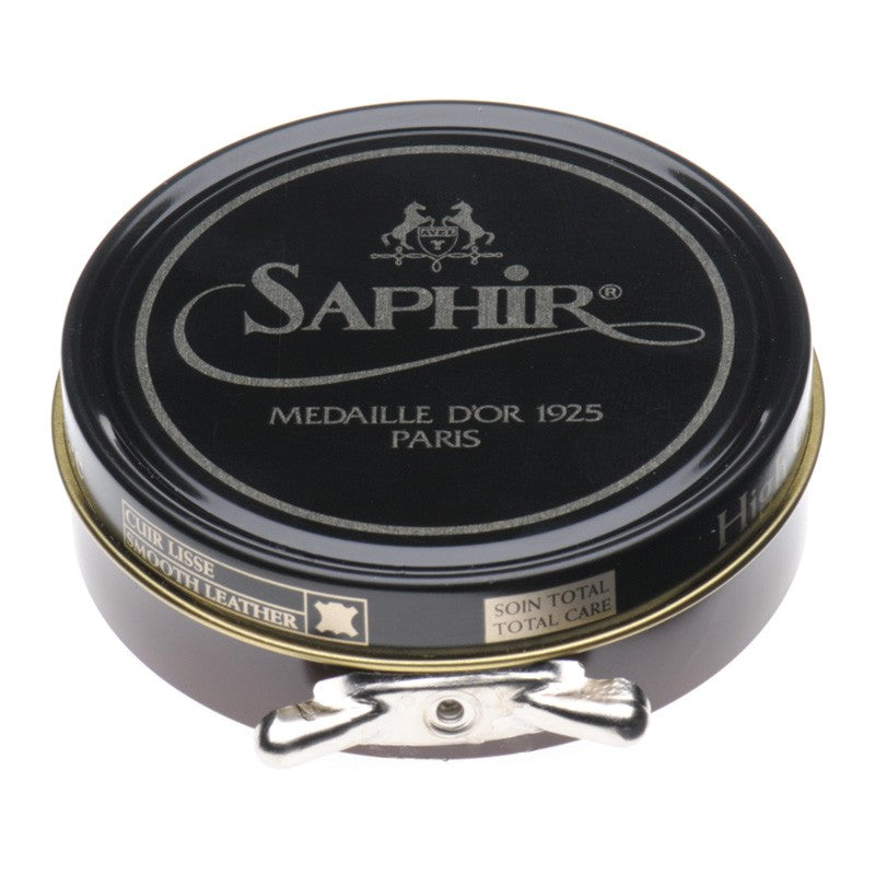 Product image for Saphir Pate De Luxe High Gloss Polish 50ml in medium brown