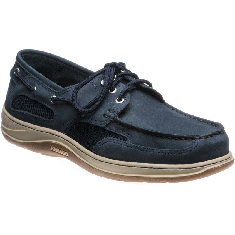 Product image for Sebago Clovehitch mens rubber-soled deck shoes in navy