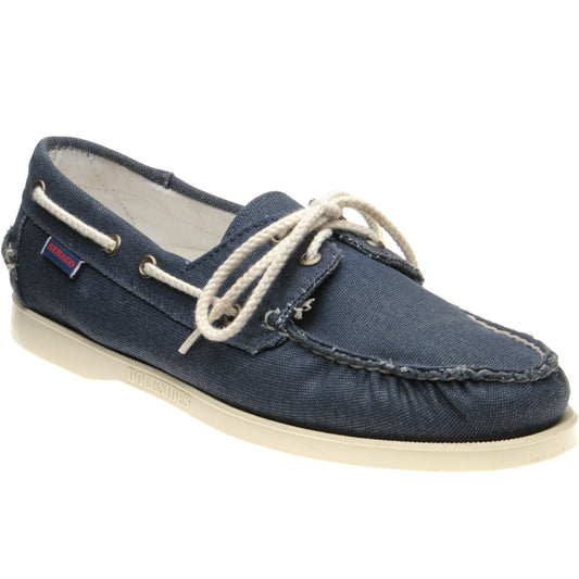 Product image for Sebago Dockside Portland Canvas in blue navy